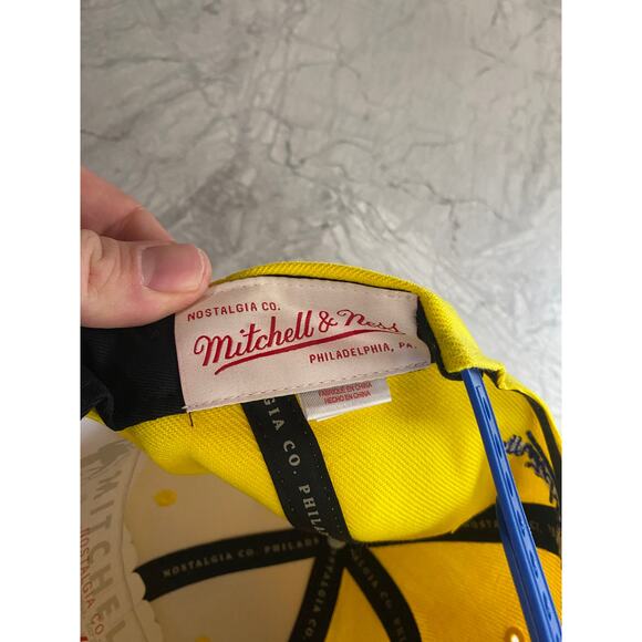 NWOT Denver Nuggets Retro Logo Mitchell & Ness NBA Snapback Hat - Picture 8 of 9